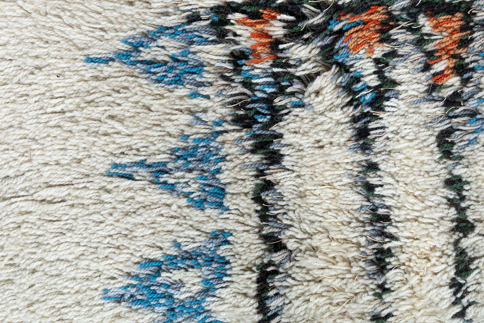 Scandinavo Tappeto Swedish Rya di Aili Suomi Doris Leslie Blau Collections in vendita