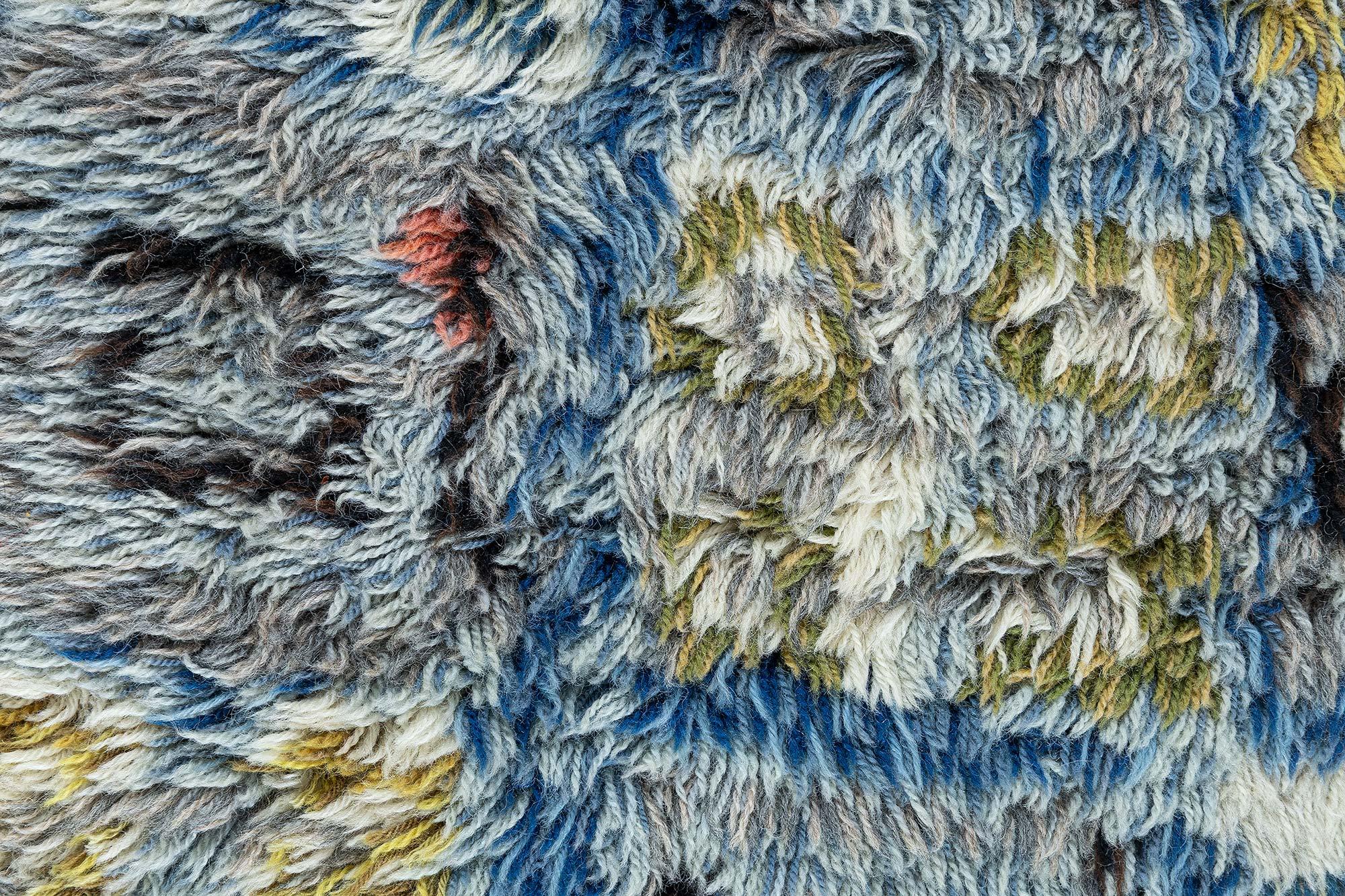 XX secolo Tappeto Swedish Rya di Aili Suomi per Sylvi Salonen Doris Leslie Blau Collections in vendita