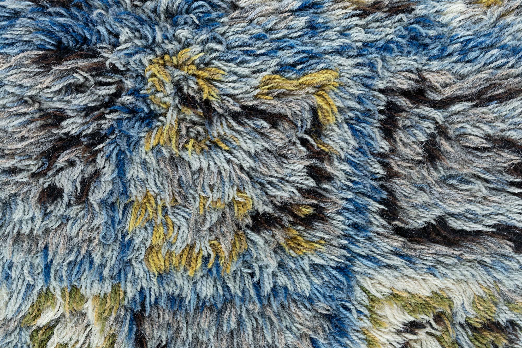 Lana Tappeto Swedish Rya di Aili Suomi per Sylvi Salonen Doris Leslie Blau Collections in vendita