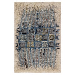Swedish Rya Rug by Aili Suomi for Sylvi Salonen Doris Leslie Blau Collection