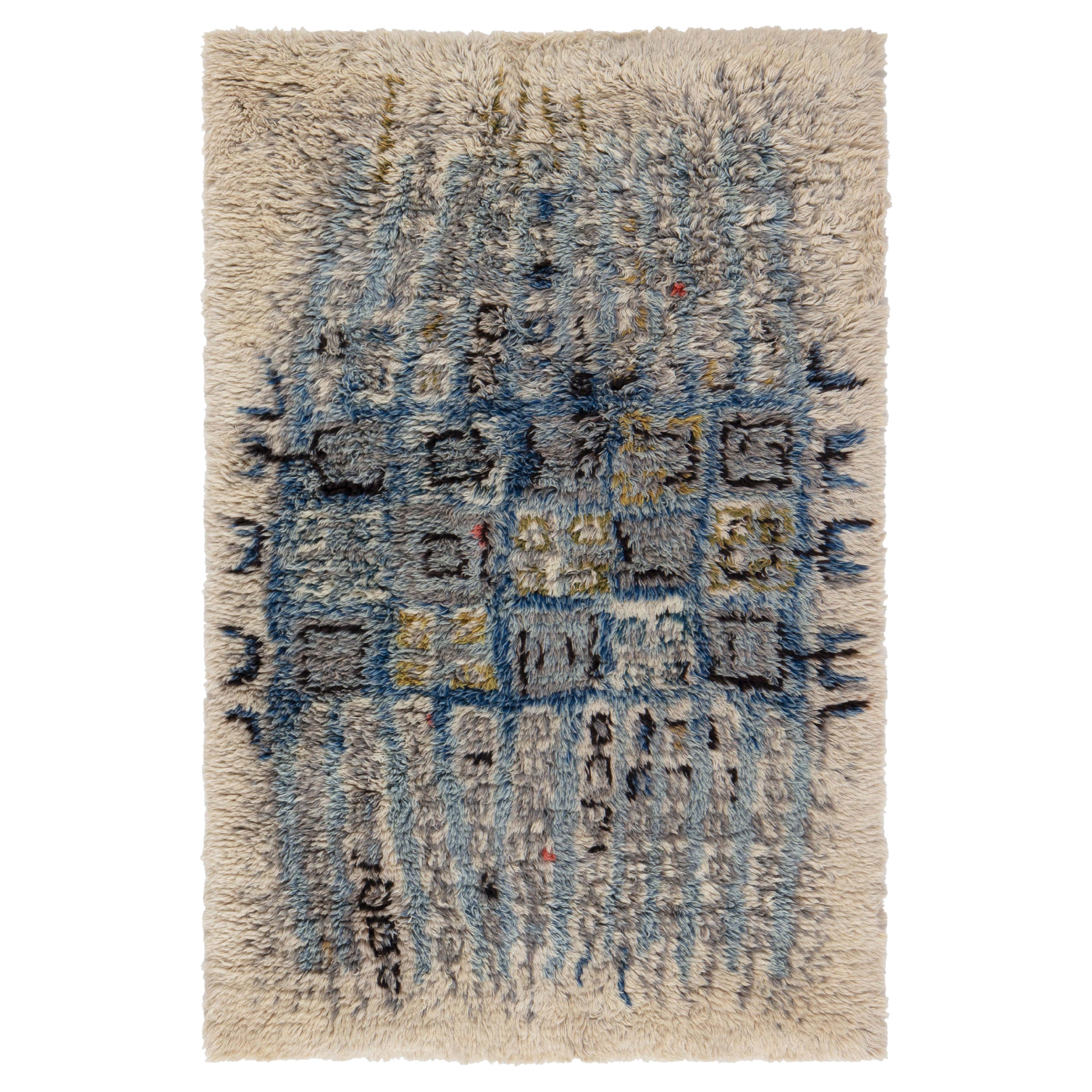 Swedish Rya Rug by Aili Suomi for Sylvi Salonen Doris Leslie Blau Collection