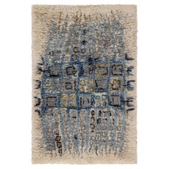 Swedish Rya Rug by Aili Suomi for Sylvi Salonen Doris Leslie Blau Collection