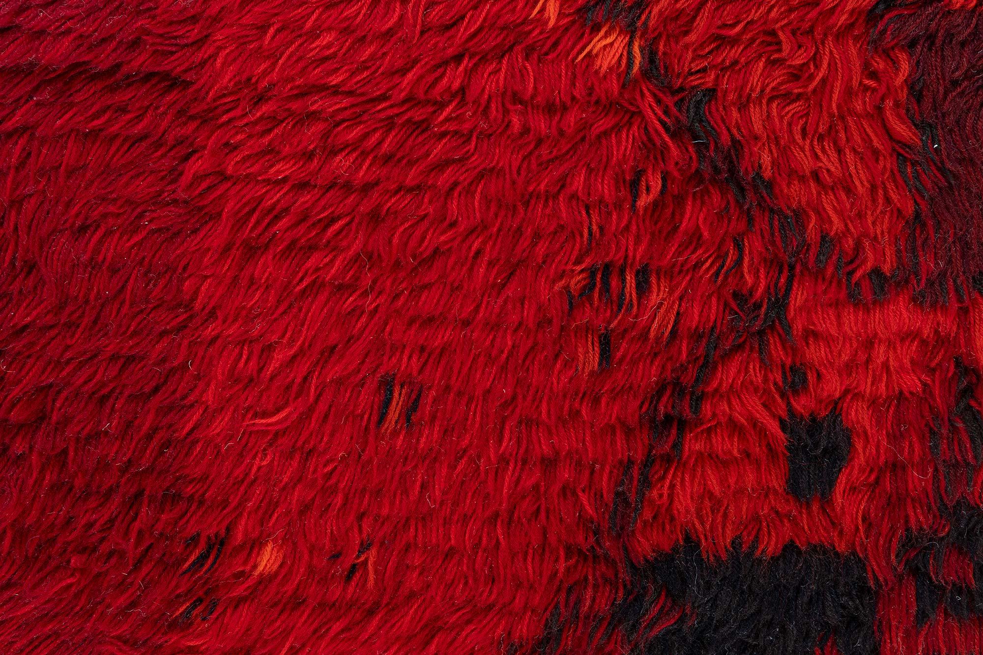 Mid-Century moderno Tappeto Swedish Rya di Irja Mikkola Doris Leslie Blau Collections in vendita