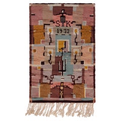 Swedish Rya Rug by Laila Karttunen Doris Leslie Blau Collection