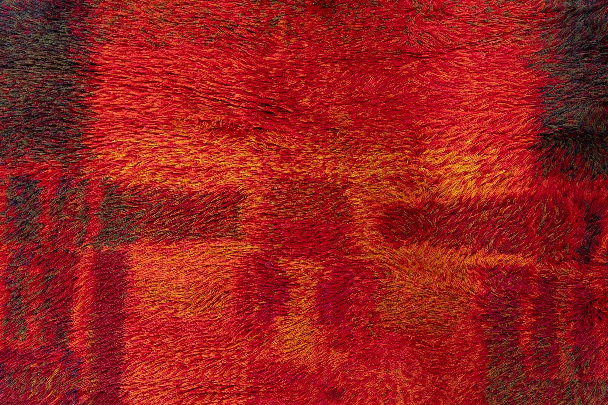 Schwedischer Rya-Teppich von Ritva Puotila bei Doris Leslie Blau (Handgewebt) im Angebot