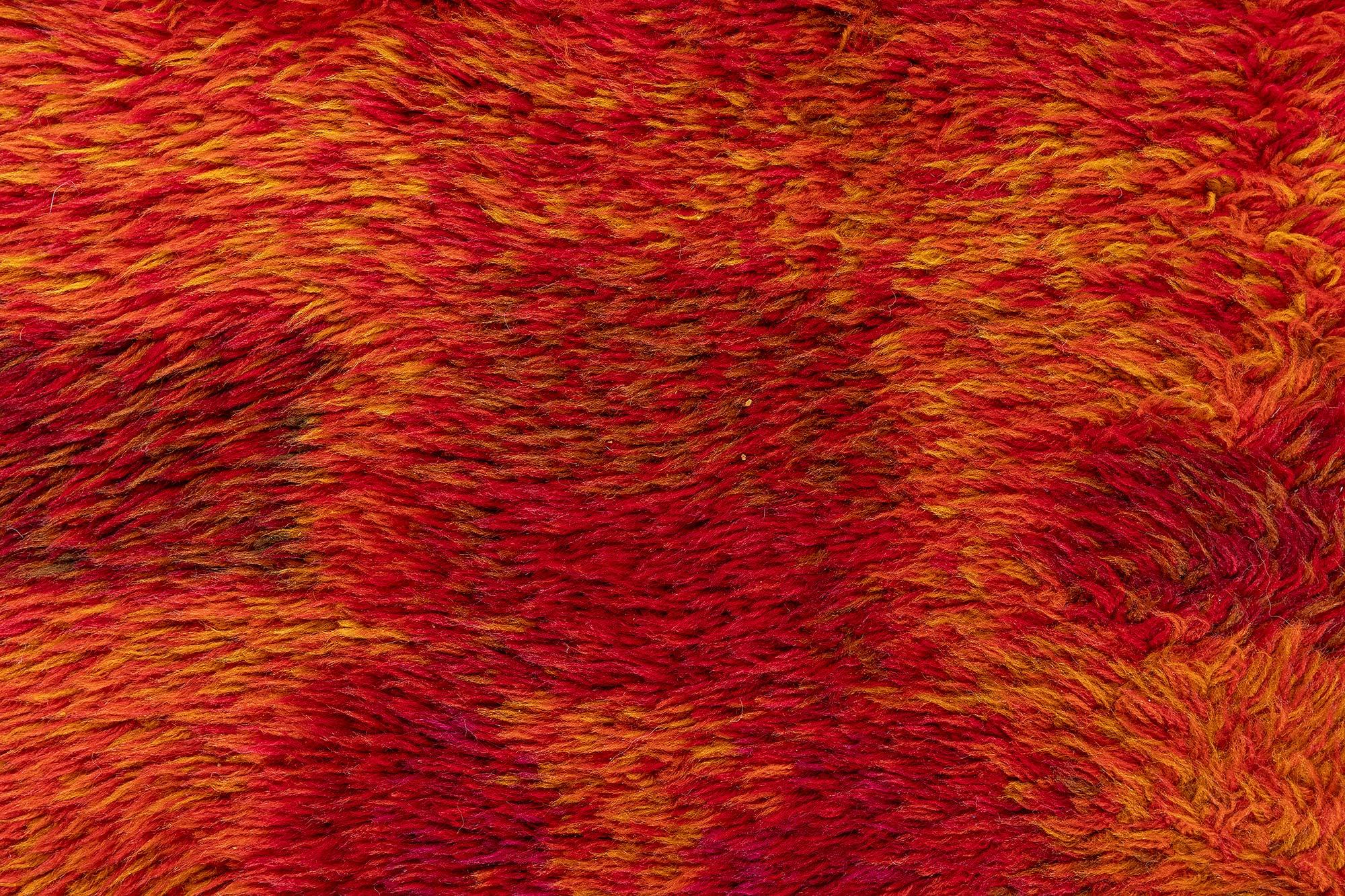 Schwedischer Rya-Teppich von Ritva Puotila bei Doris Leslie Blau (Wolle) im Angebot