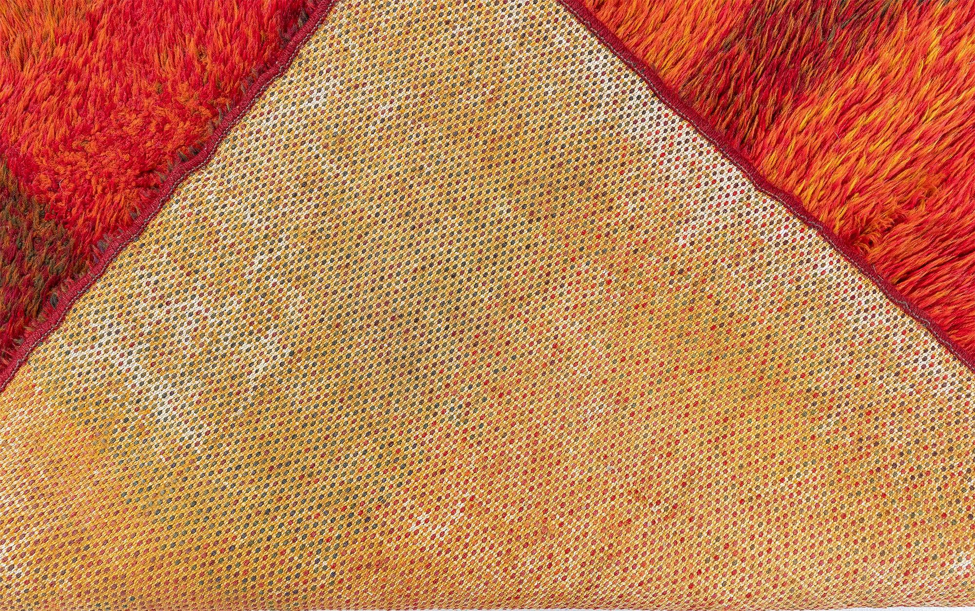 Schwedischer Rya-Teppich von Ritva Puotila bei Doris Leslie Blau im Angebot 1