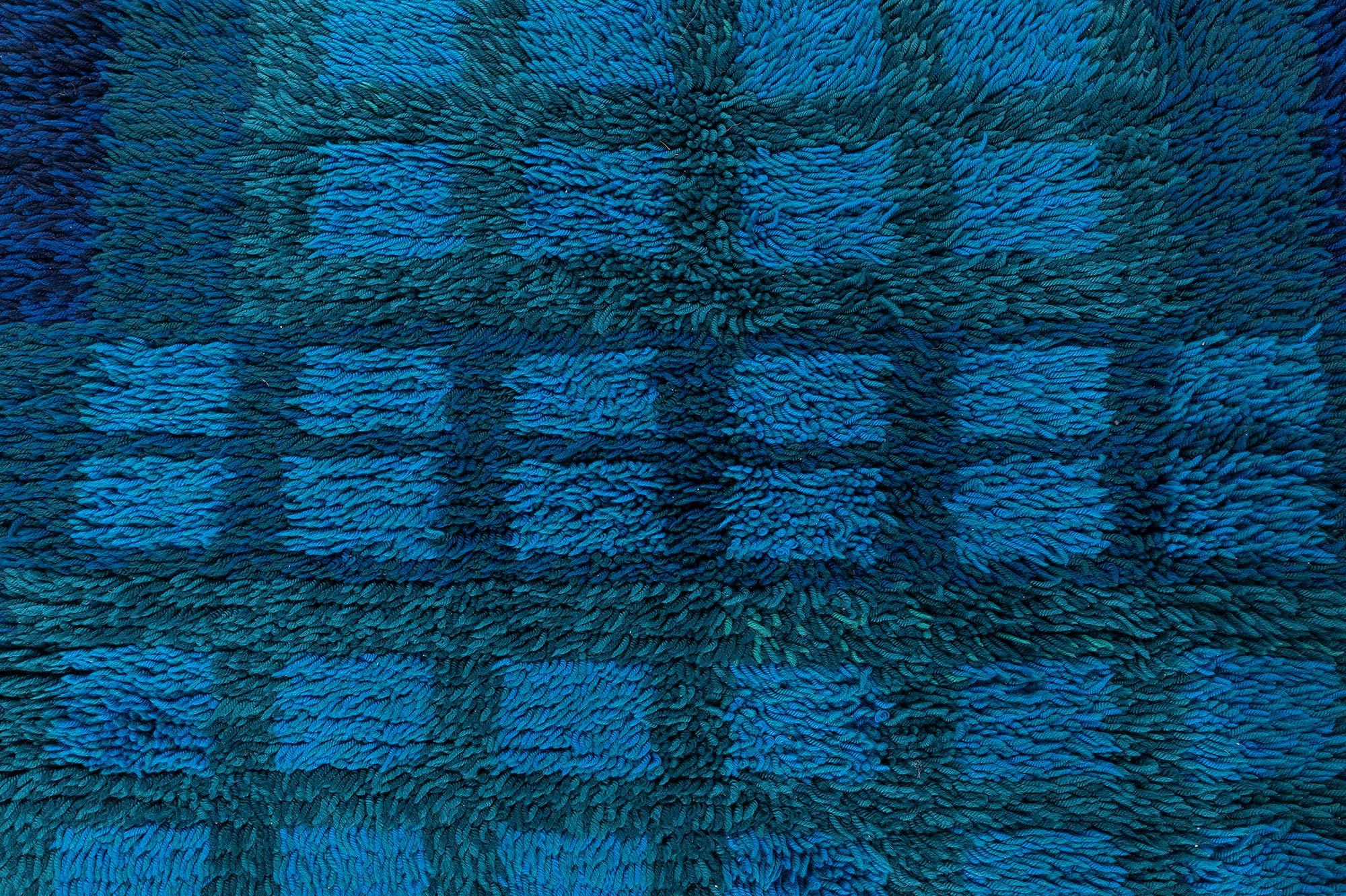 Wool Swedish Rya Rug by Terttu Tomero Doris Leslie Blau Collection For Sale