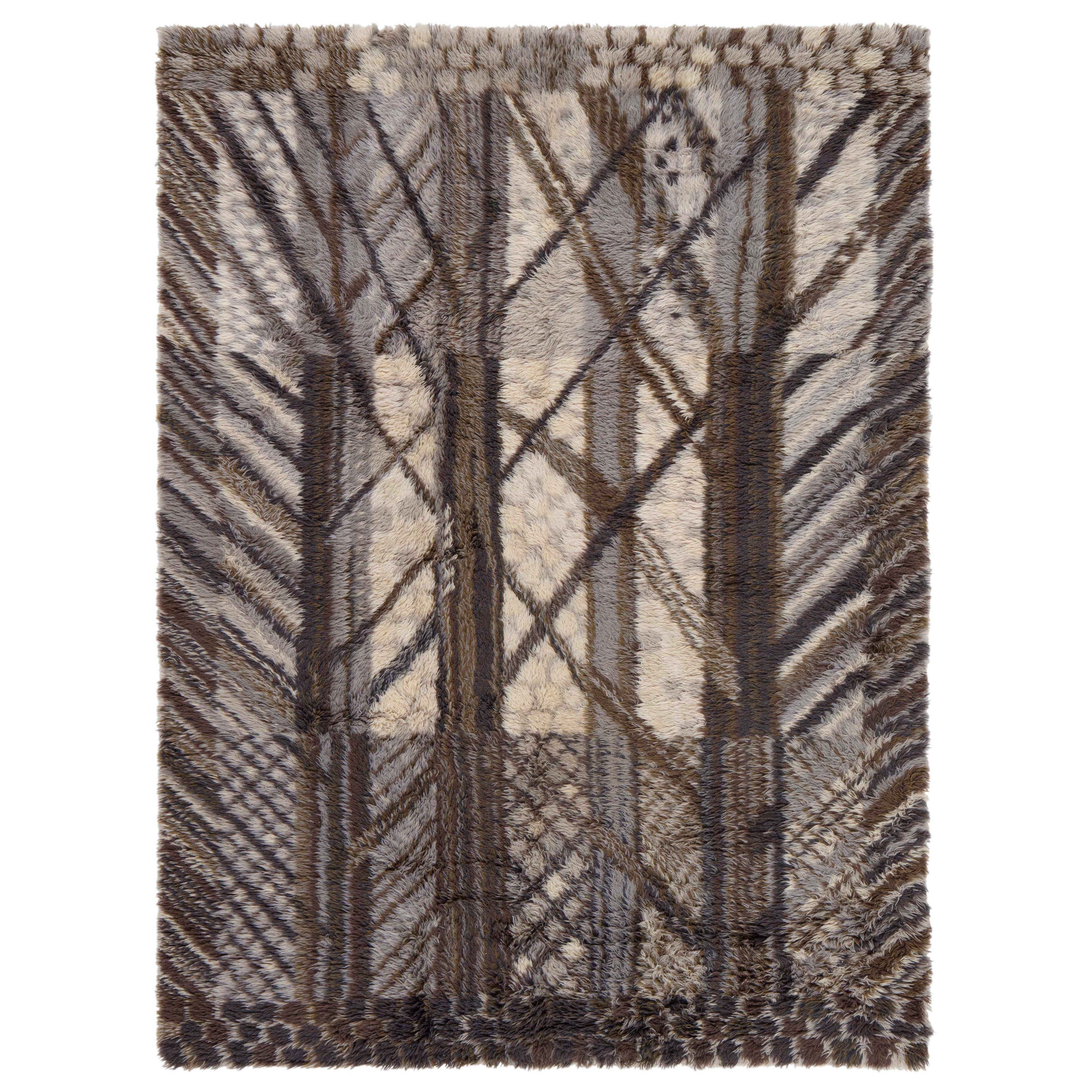 Schwedischer Rya-Teppich Doris Leslie Blau Collection
S