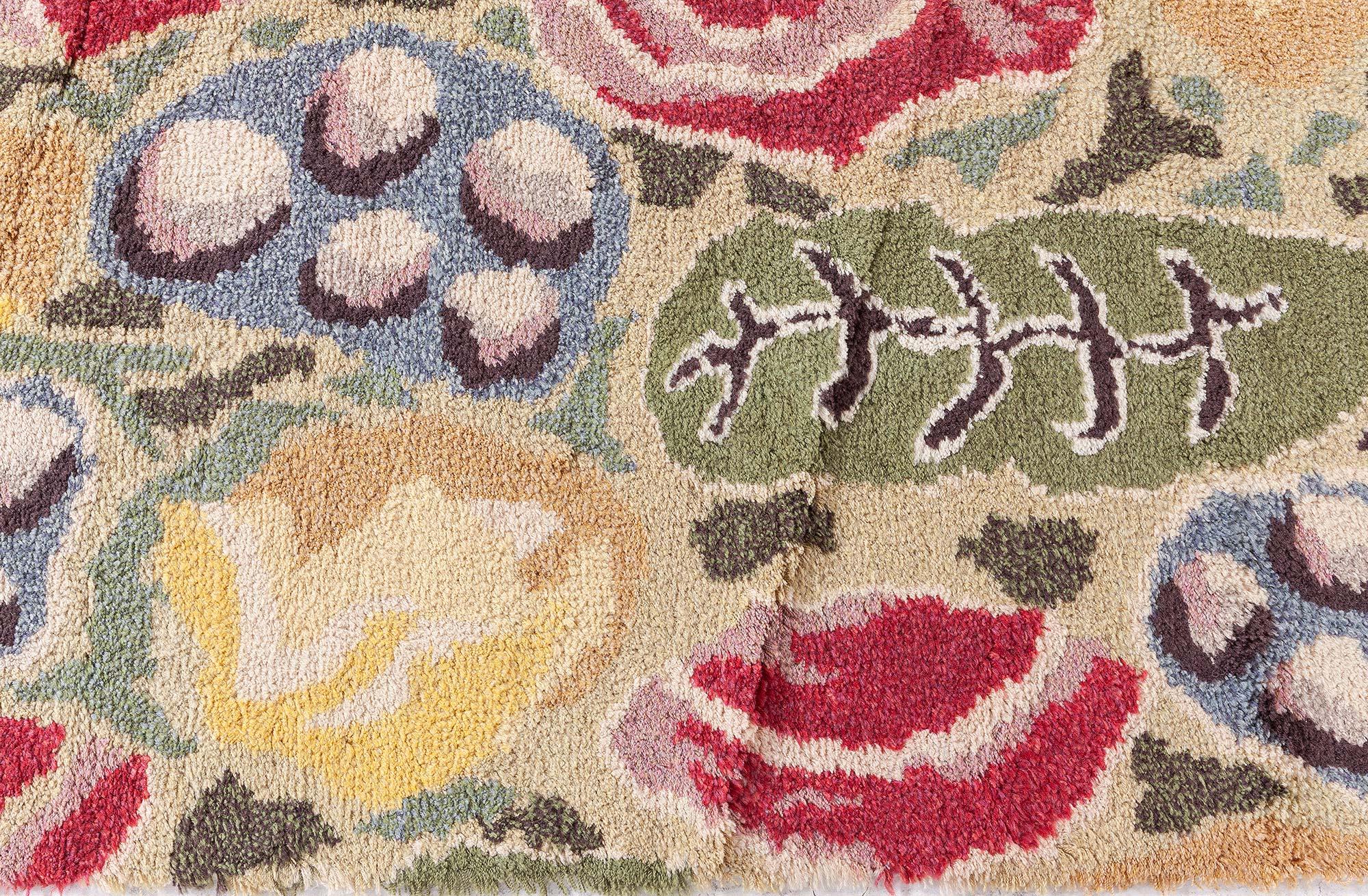 Scandinavian Swedish Rya Rug Doris Leslie Blau For Sale