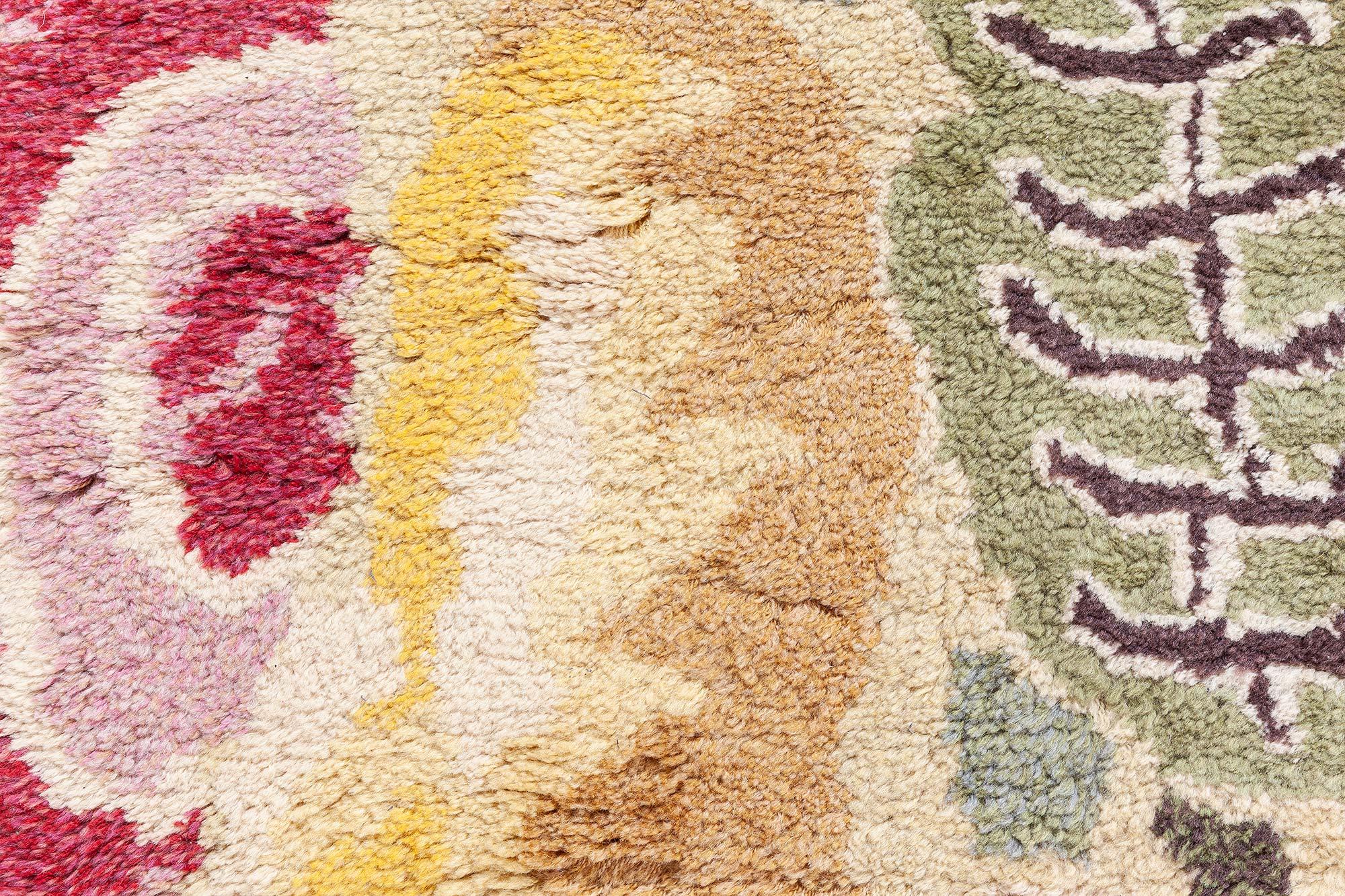 Hand-Woven Swedish Rya Rug Doris Leslie Blau For Sale