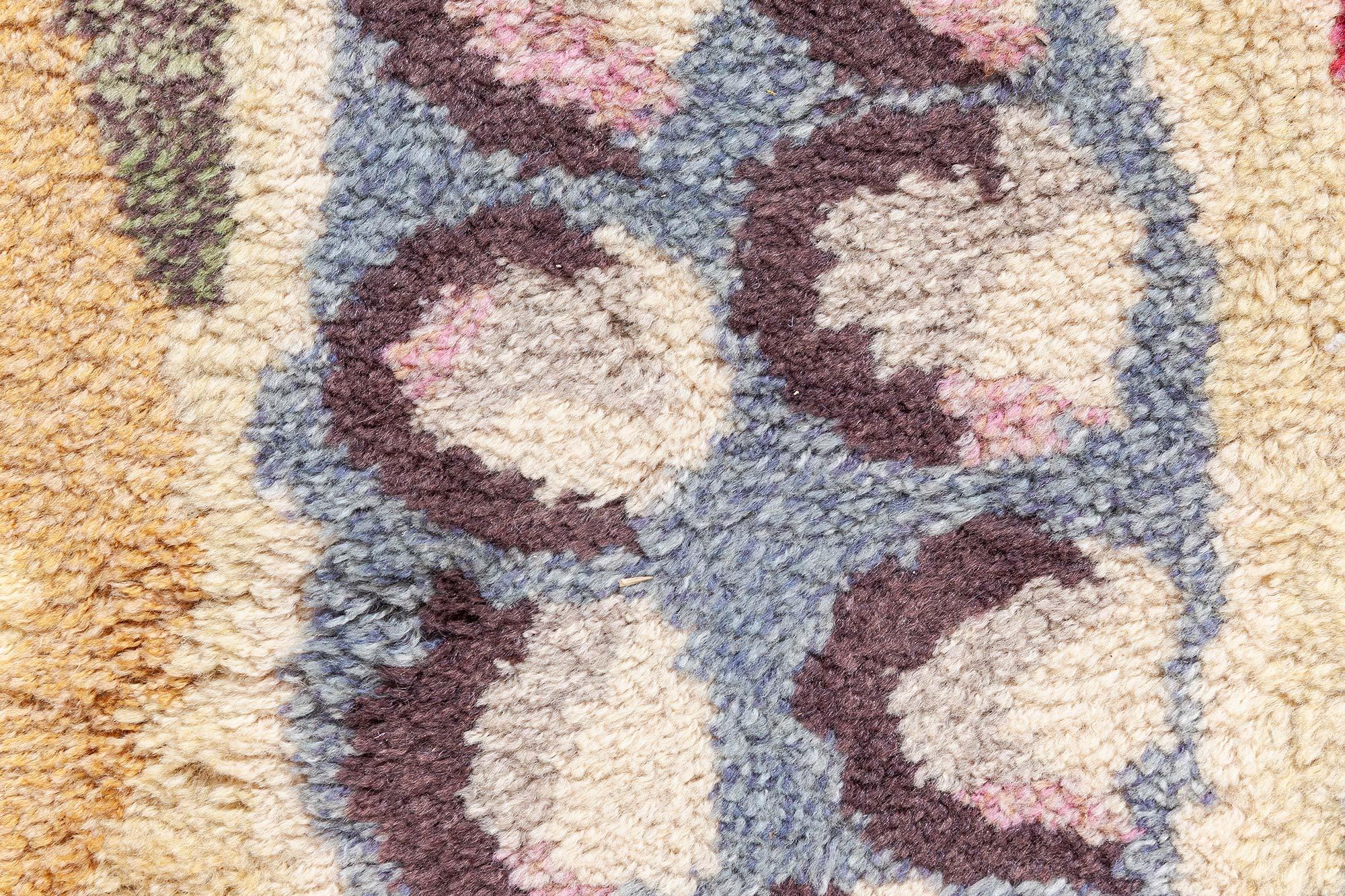 Tessuto a mano Tappeto Rya svedese Doris Leslie Blau in vendita