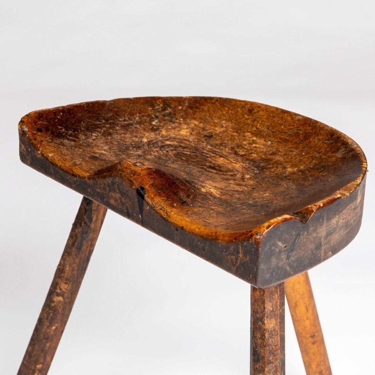 Taburete sueco con forma de silla de montar Pino en venta