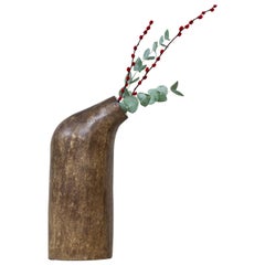 Swedish Salt-Glazed Stoneware Vase, 1940s