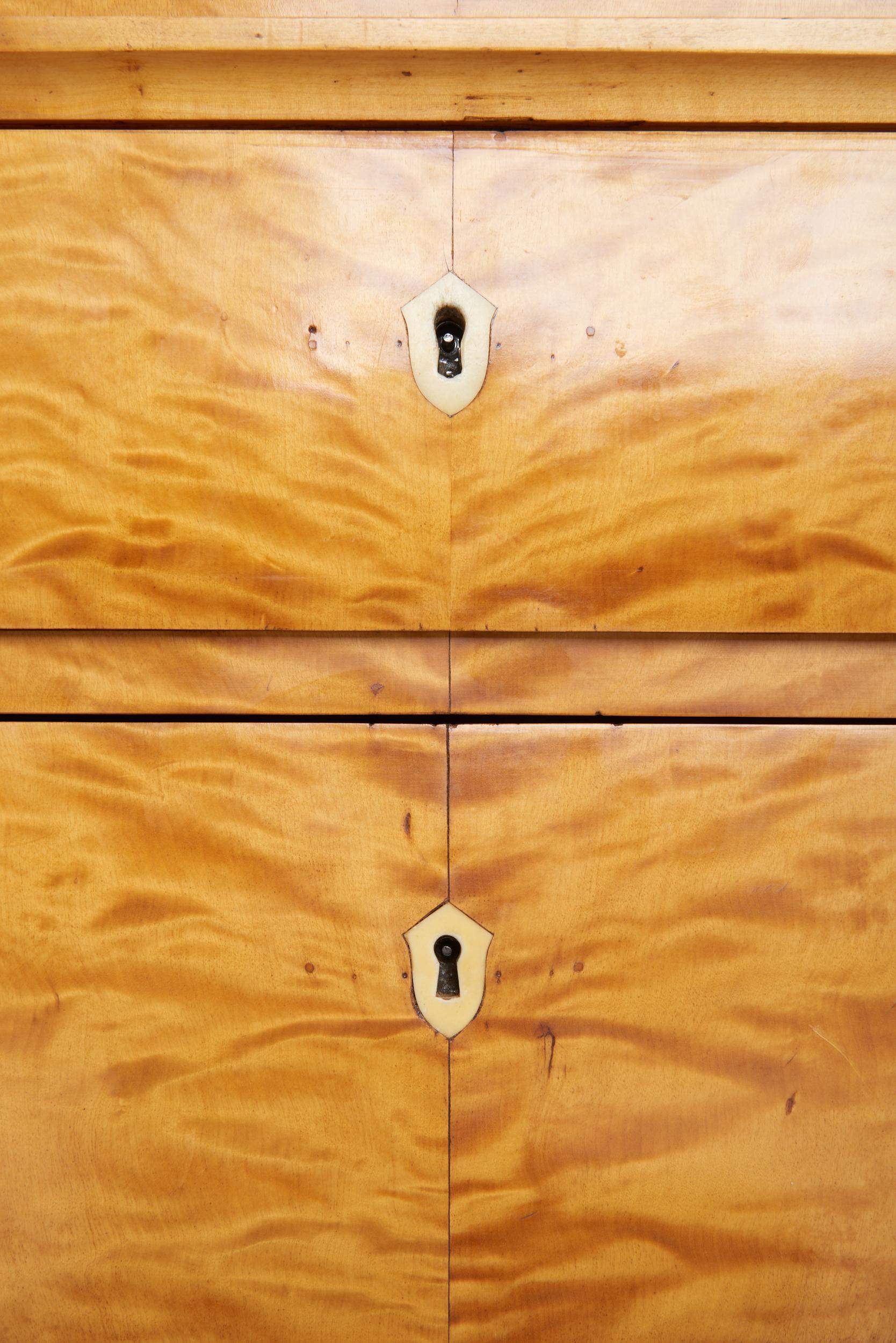 Swedish Satin Birch Chest of Drawers 9