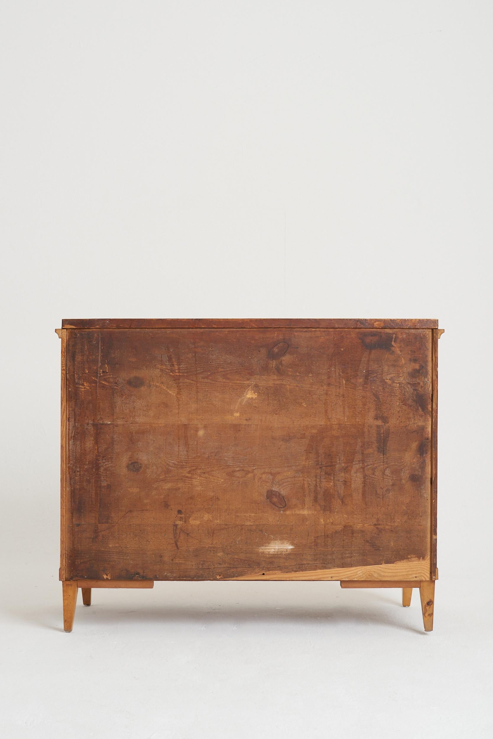 Swedish Satin Birch Chest of Drawers 11