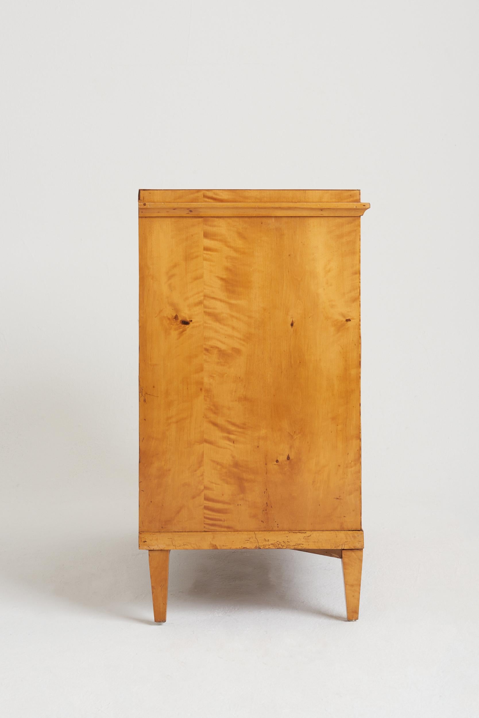 Bone Swedish Satin Birch Chest of Drawers