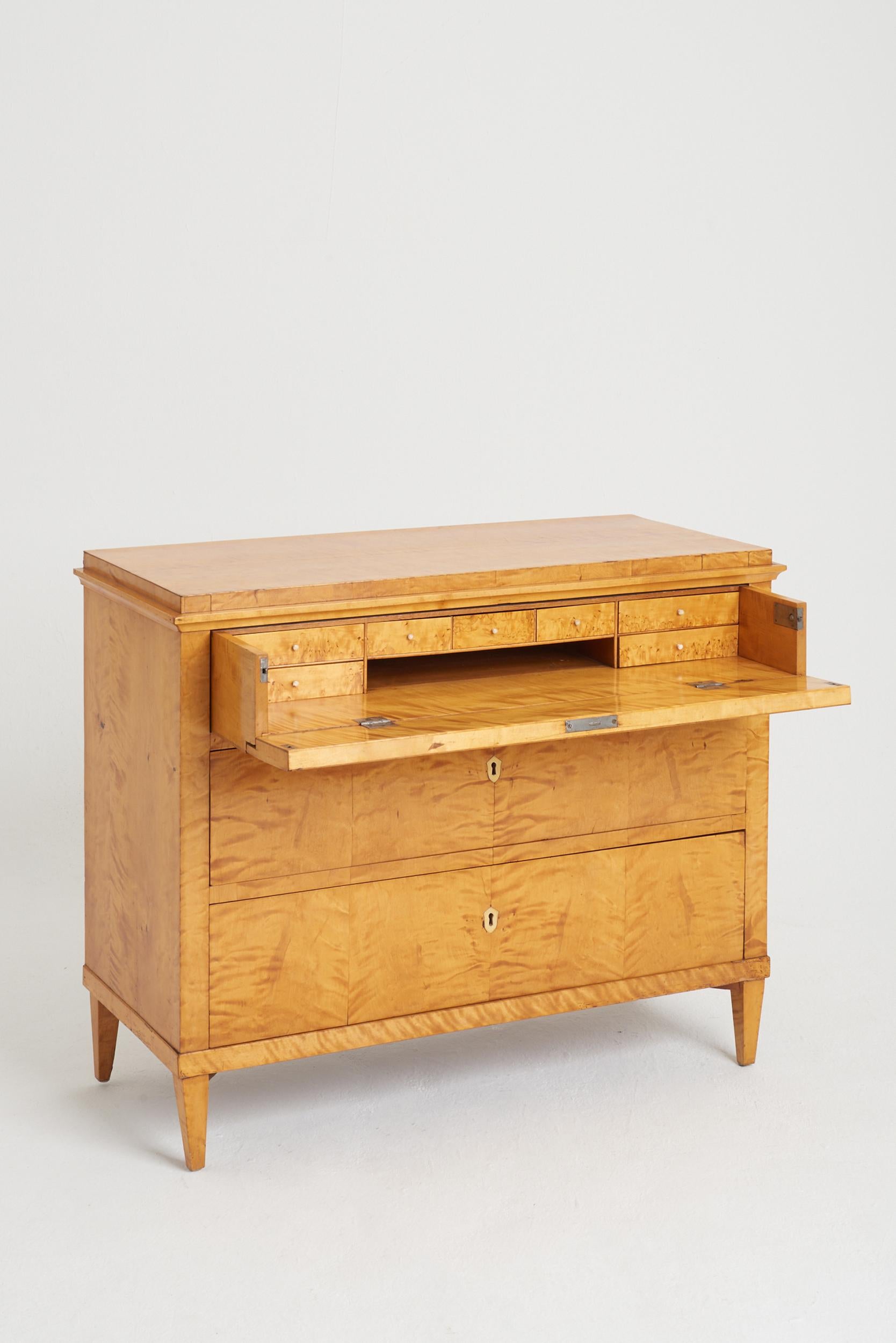 Swedish Satin Birch Chest of Drawers 2