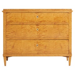 Swedish Satin Birch Chest of Drawers