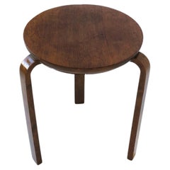Swedish Scandinavian Modern Bentwood Stool or Side Table after Alvar Aalto