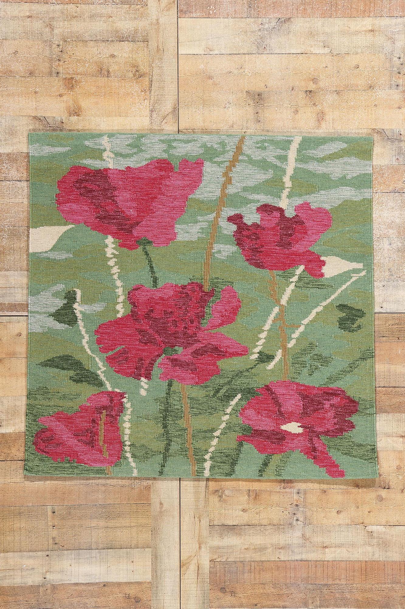Tapiz de pared escandinavo sueco inspirado en Ingrid Nilsson Olsson en venta 1