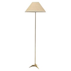 Swedish Sculptural Brass Floor Lamp, 1960s
