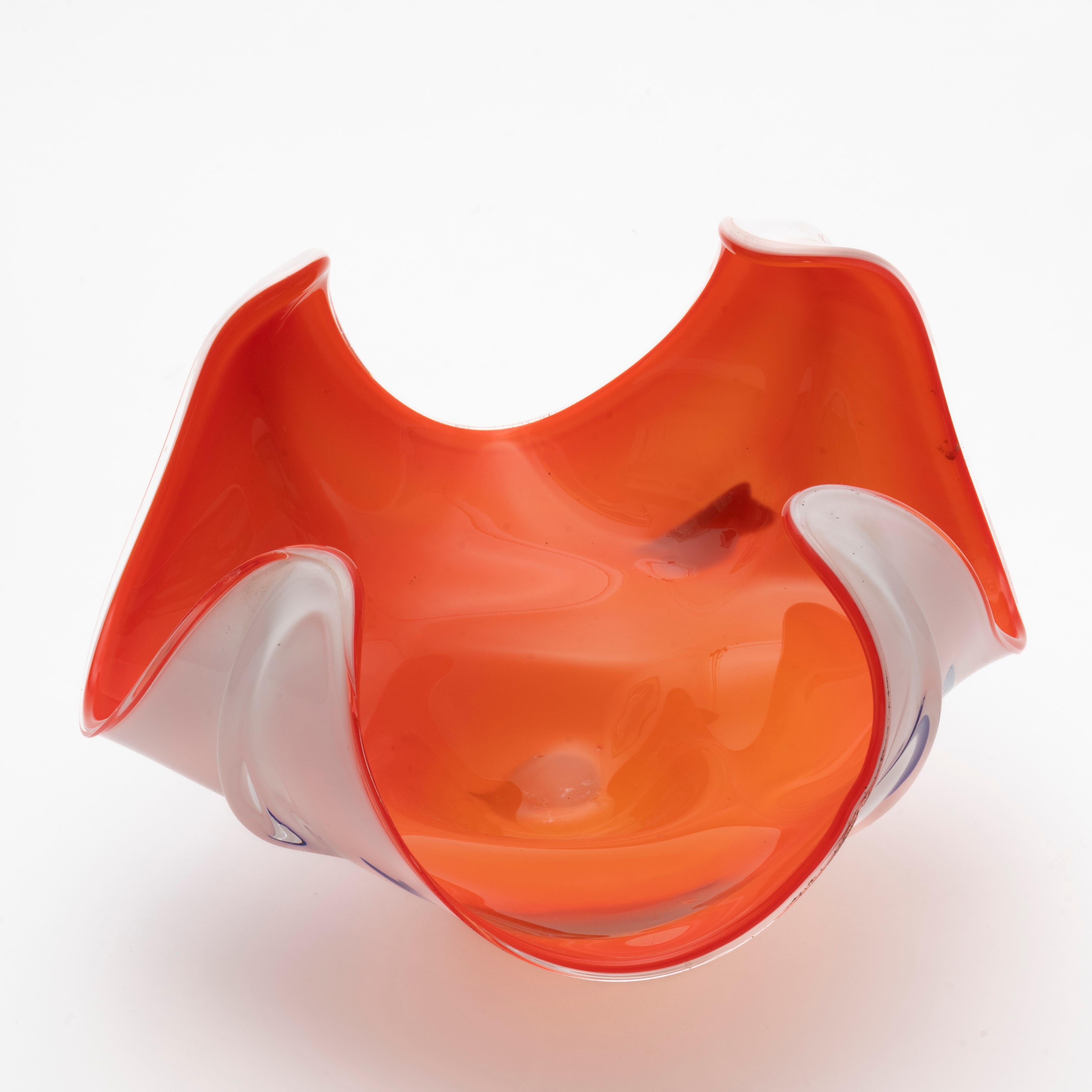 Swedish sculptural glass bowl 1