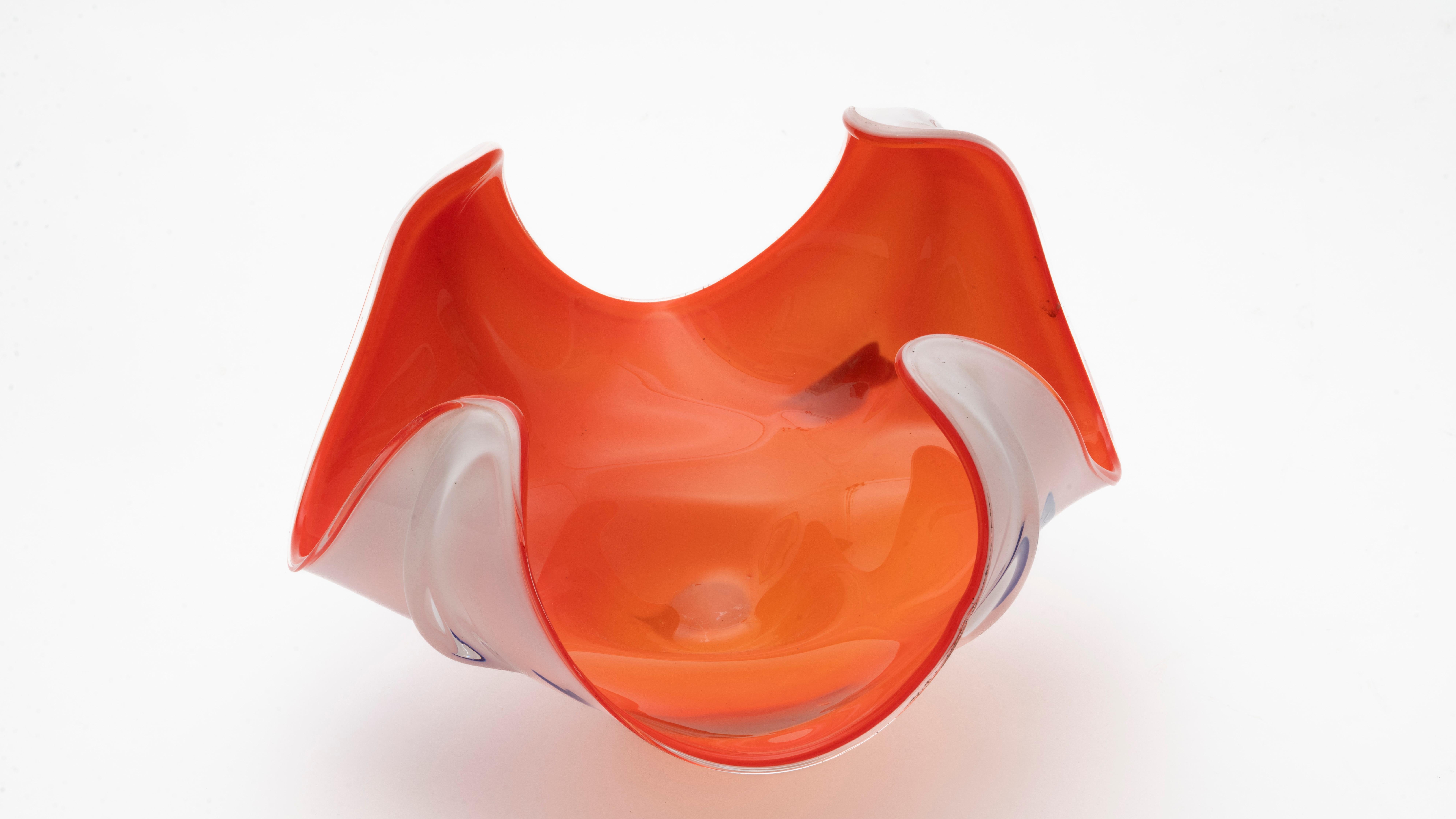 Swedish sculptural glass bowl 2