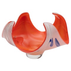 Schwedische skulpturale Glasschale