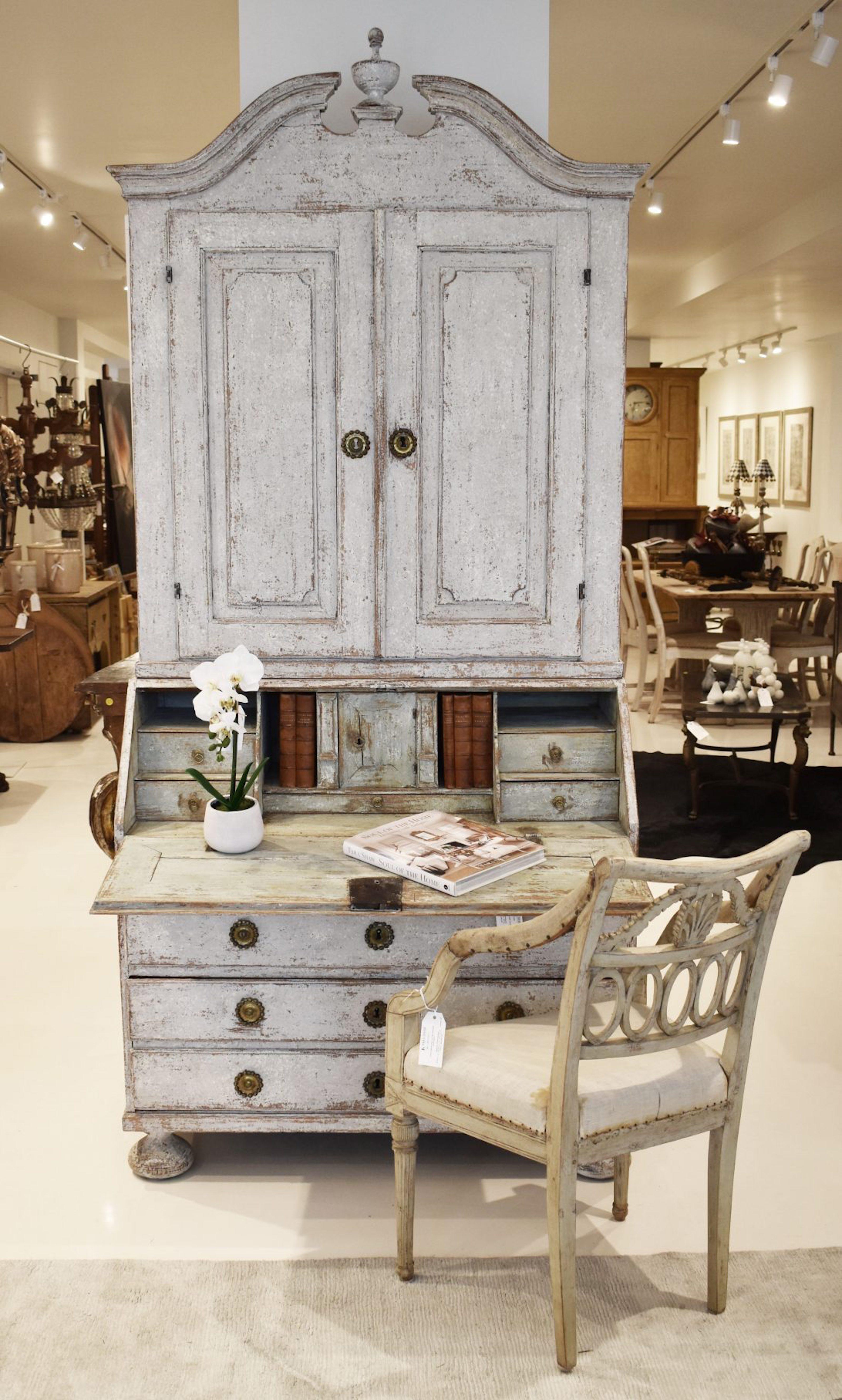 Wood Swedish Secretaire, 19th Century