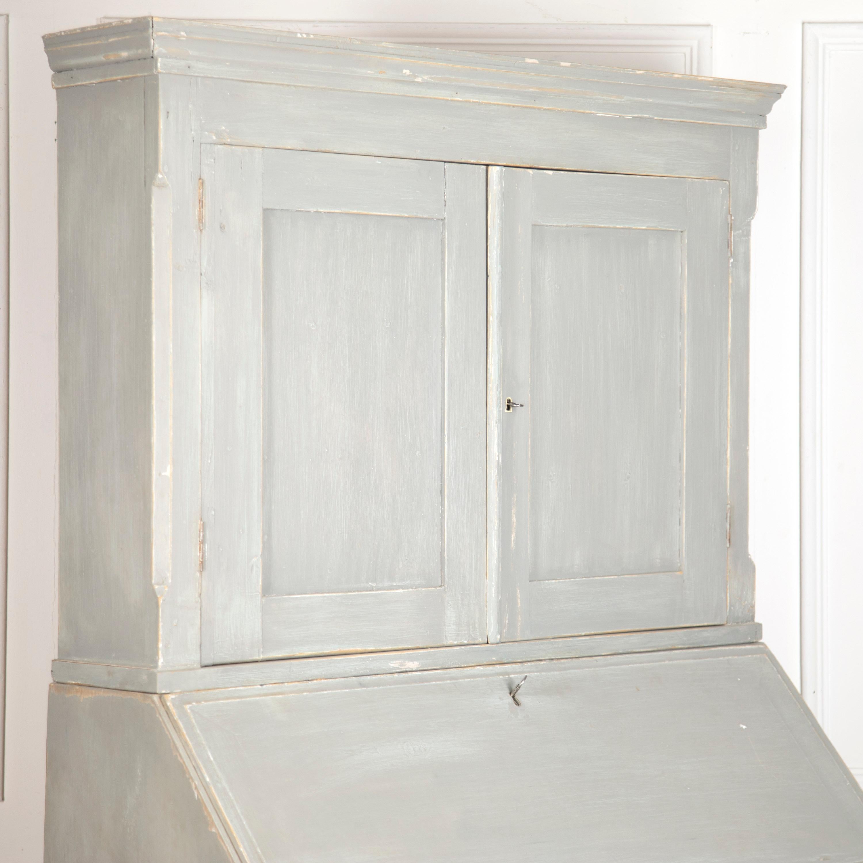 Gustavian Swedish Secretaire Cupboard For Sale