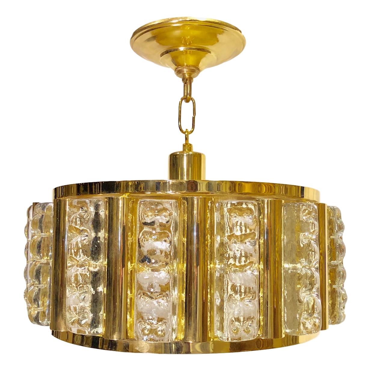 Mid-20th Century Swedish Semi-Flush Light Fixture For Sale