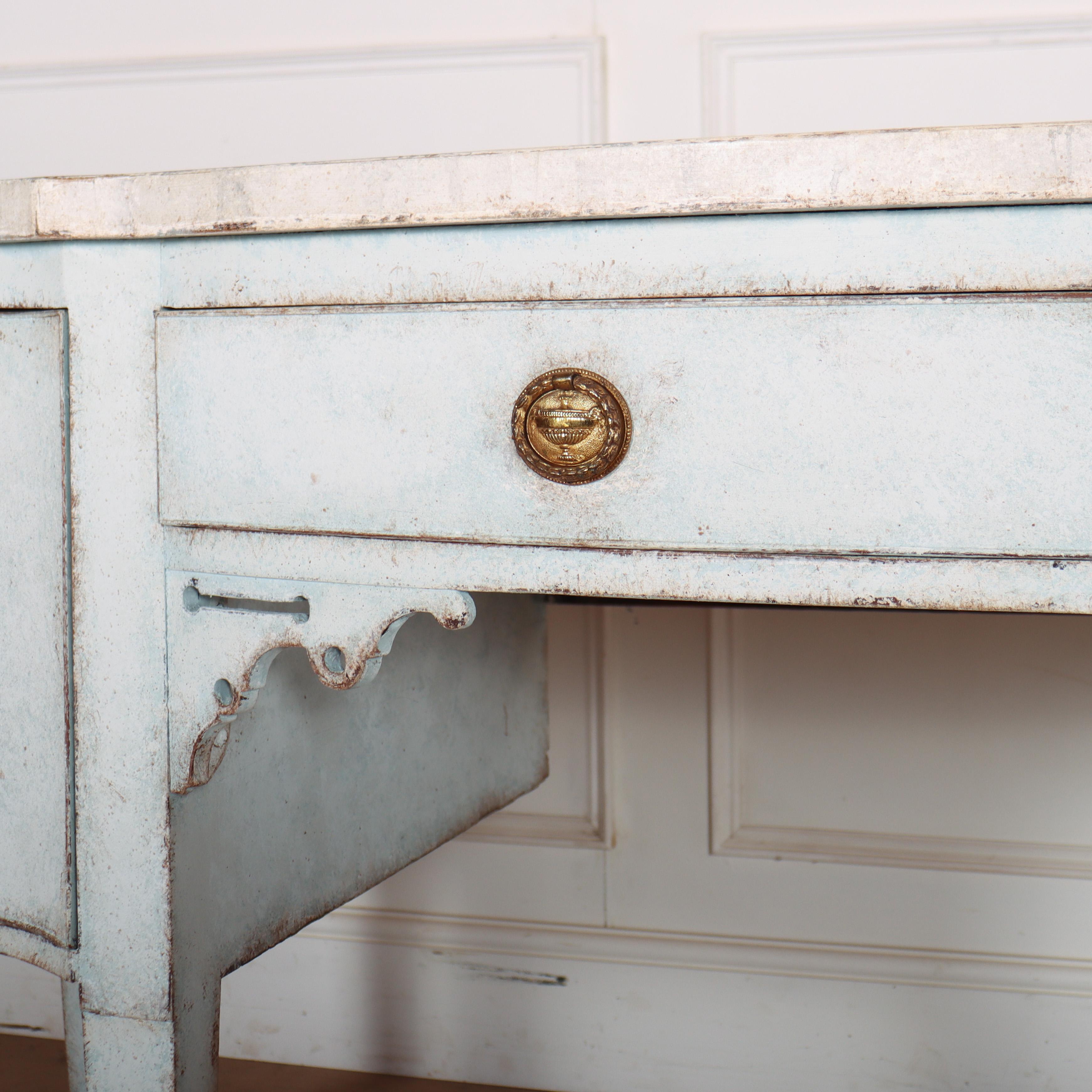 Pine Swedish Serpentine Sideboard For Sale