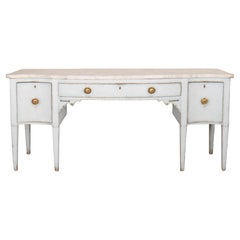 Antique Swedish Serpentine Sideboard