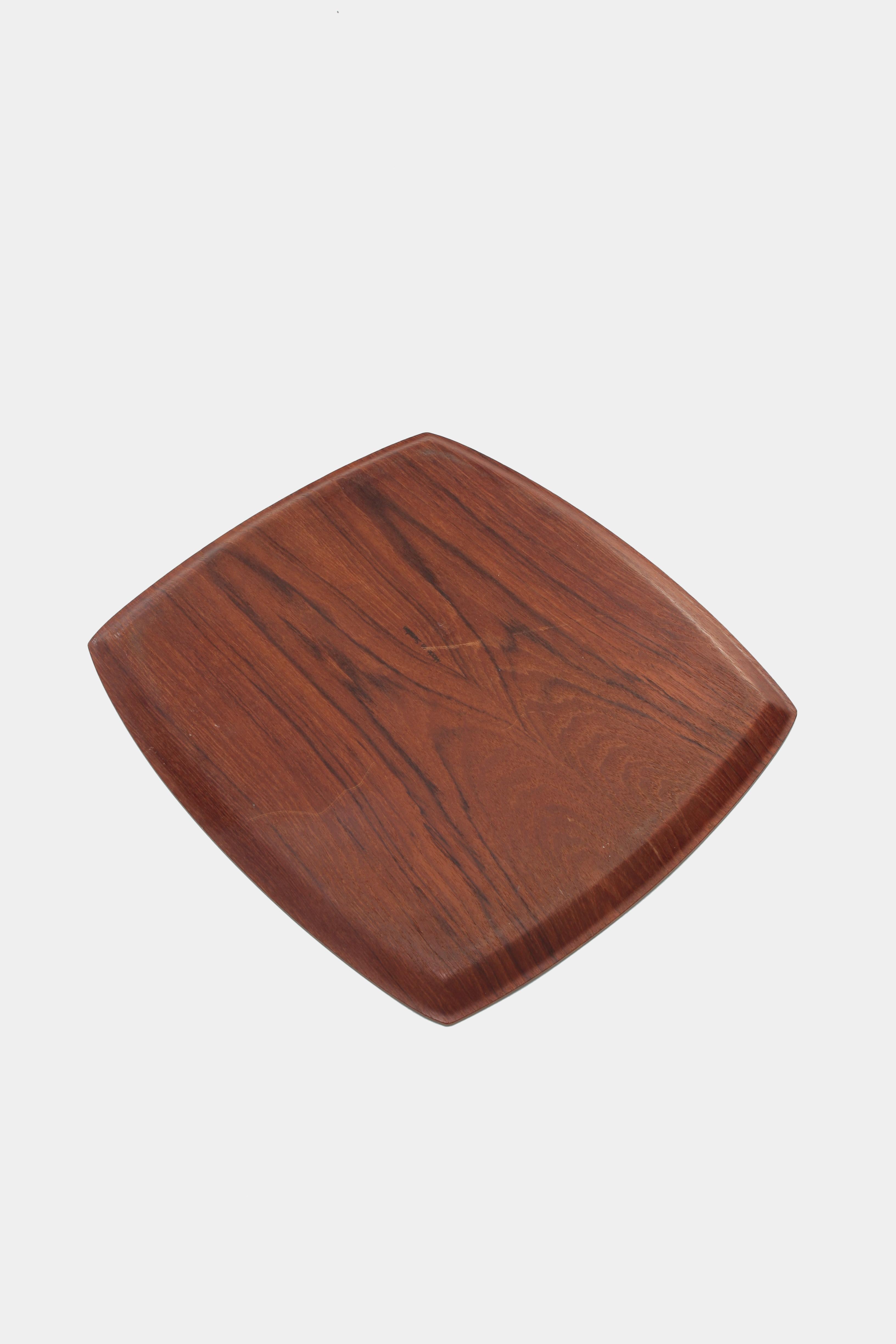 Swedish Serving Tray Teak, 1960s In Good Condition For Sale In Basel, CH