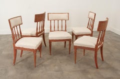 Swedish Set of Five Gustavian Dining Chairs