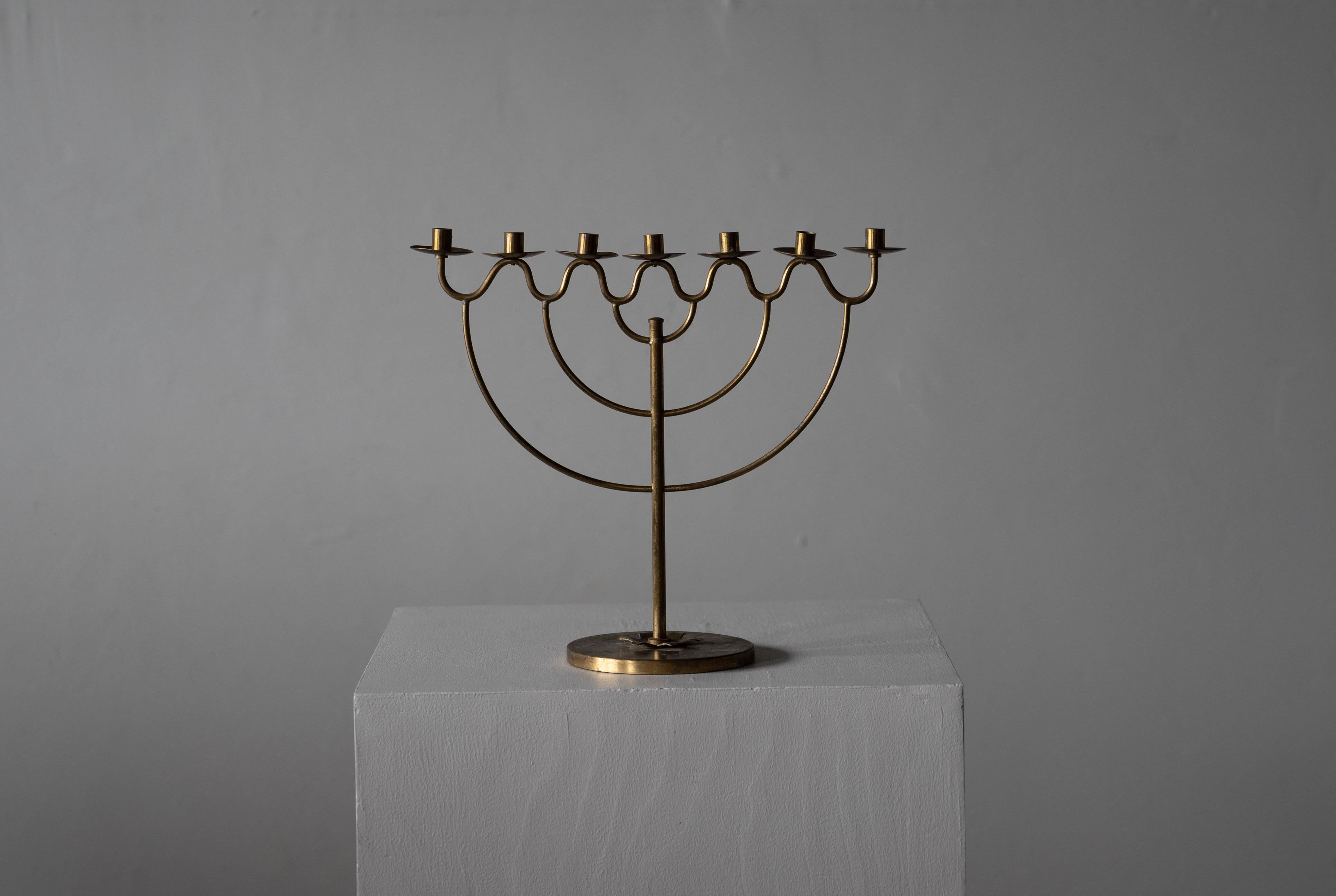 A candelabra, designed and produced in Sweden, c. 1940s.

