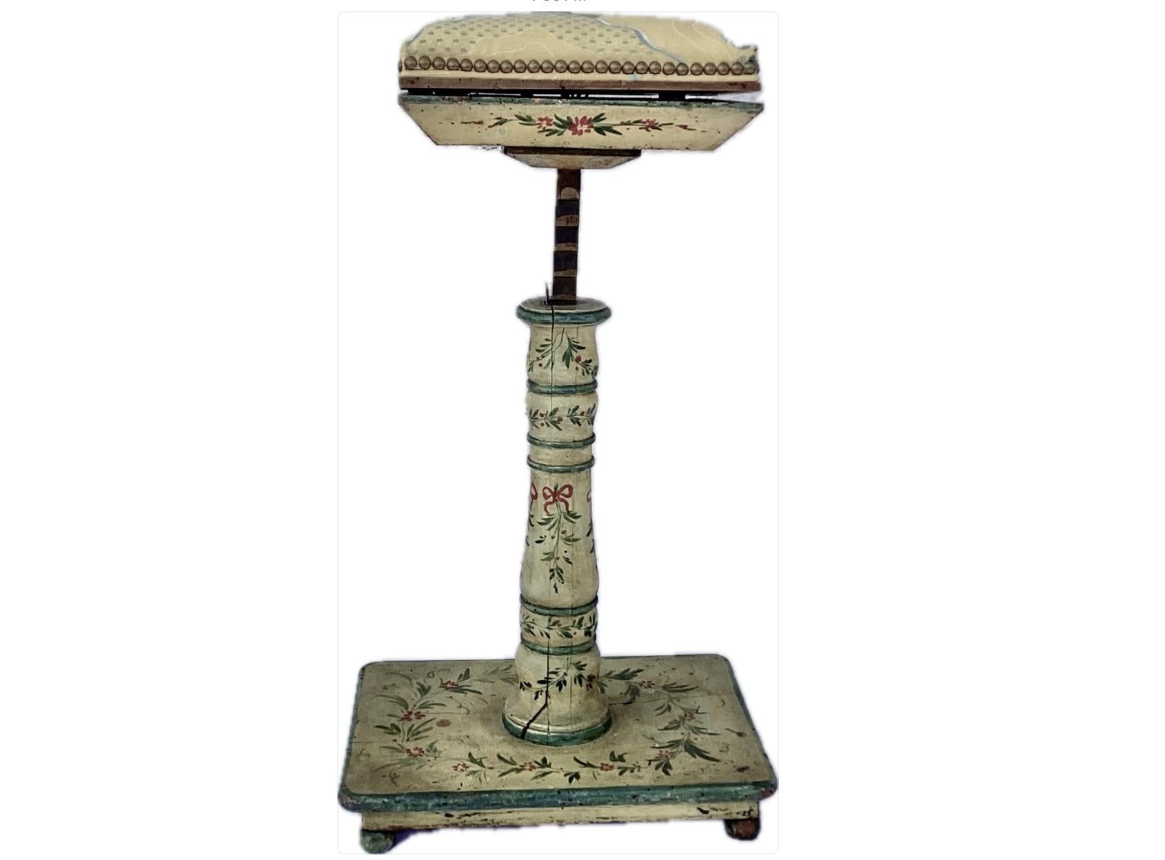Swedish Sewing Table, Adjustable For Sale