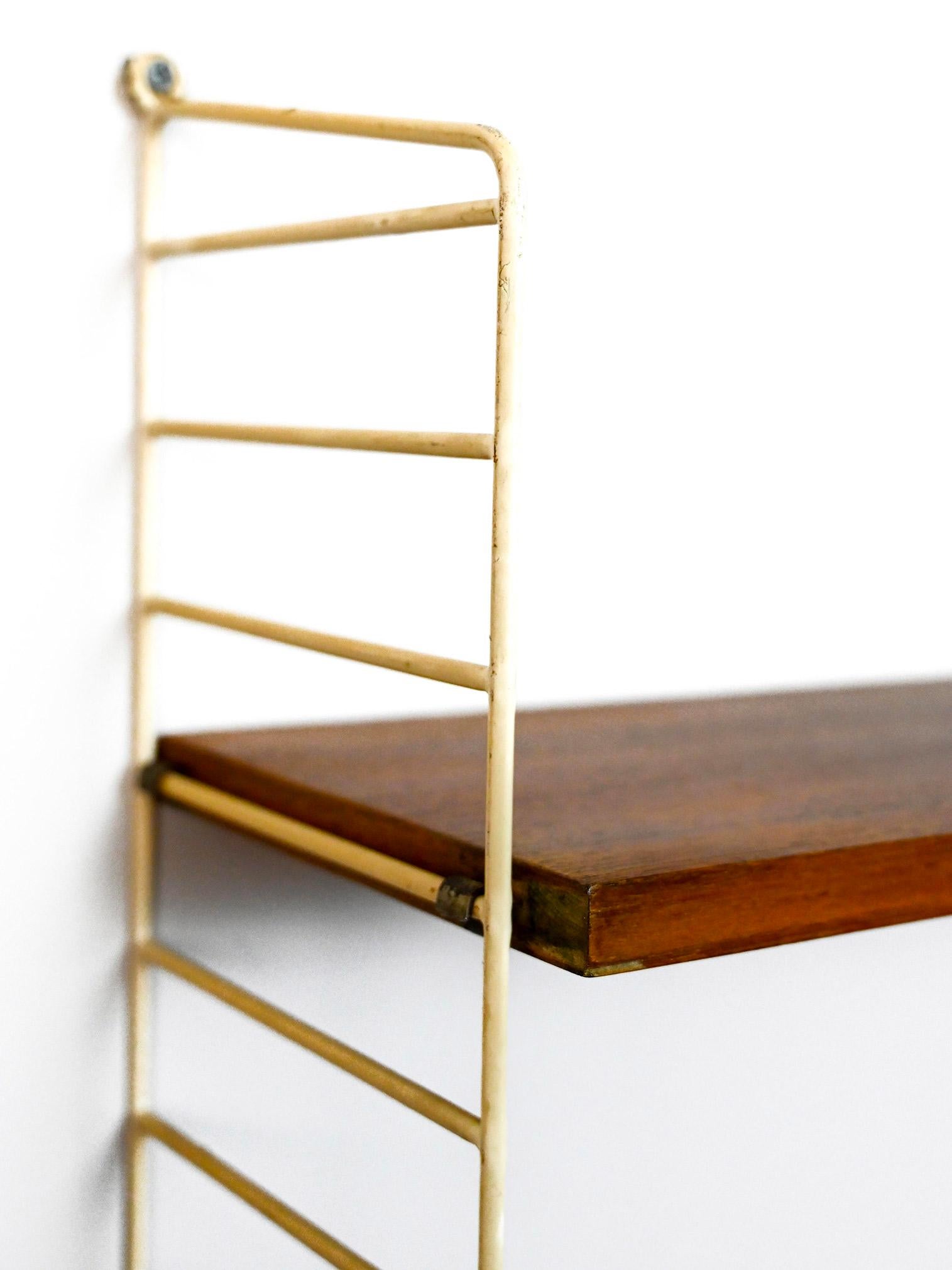 Swedish shelving unit with two shelves In Good Condition In Brescia, IT