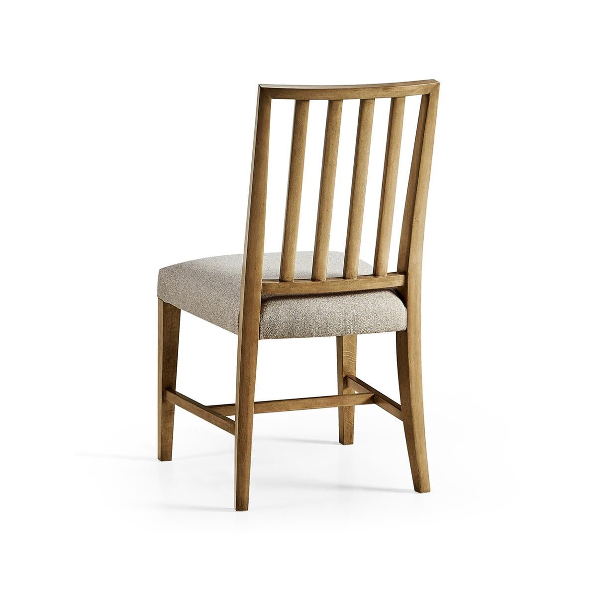 Neoclassical Swedish Side Chair, Bleached Cherry For Sale