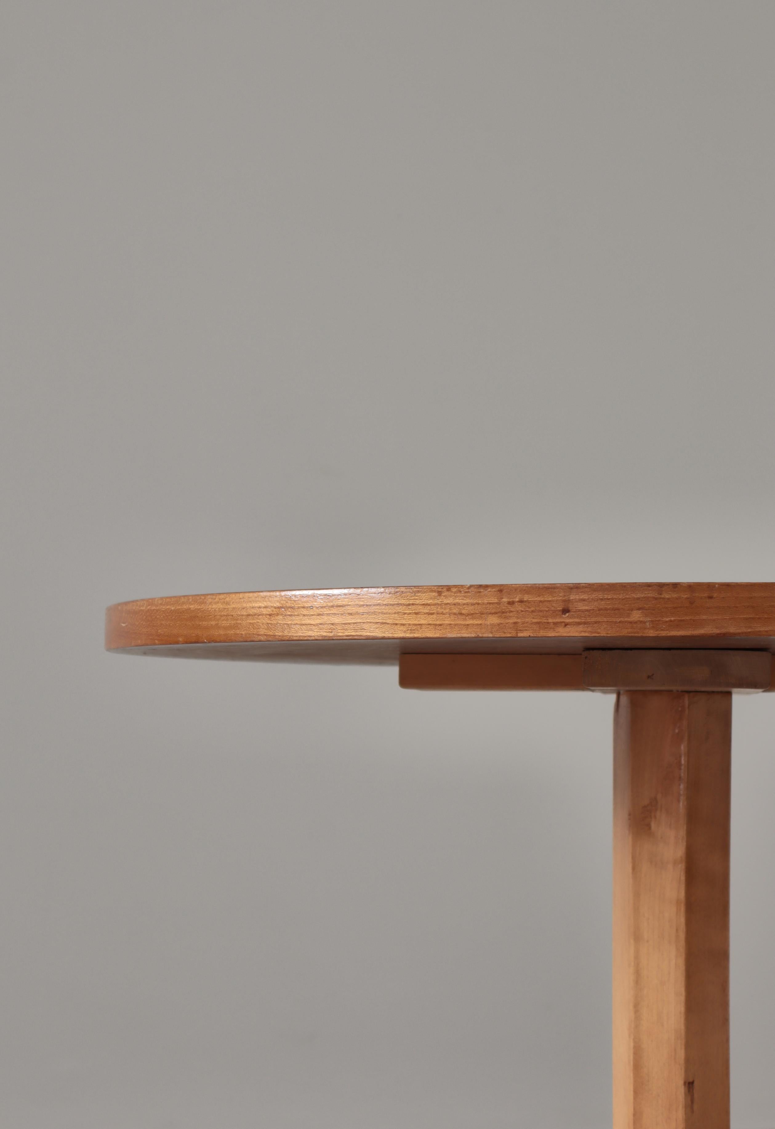 Swedish Side Table by Bertil Söderberg in Burl Wood, Svensk Hemslöjd, 1930s 2