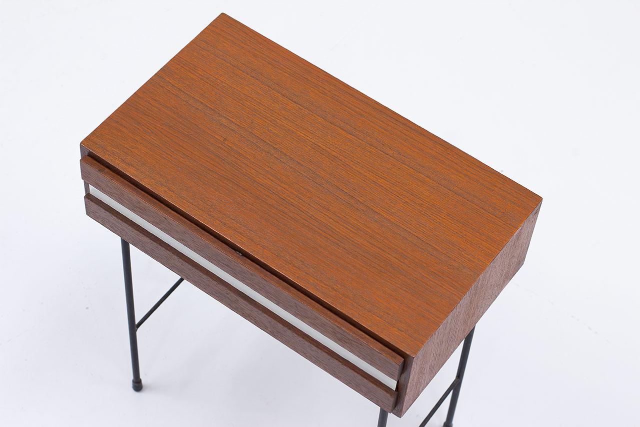 Metal Swedish Side Table by Hans-Agne Jakobsson, 1950s For Sale