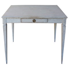 Swedish Side Table with Apron Drawer