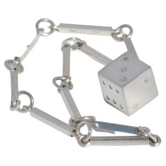 Bracciale svedese in argento di Wiwen Nilsson, realizzato nel 1942