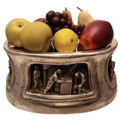 Garniture de table ou centre de table ovale en argent suédois par Carl Eldh, 1906