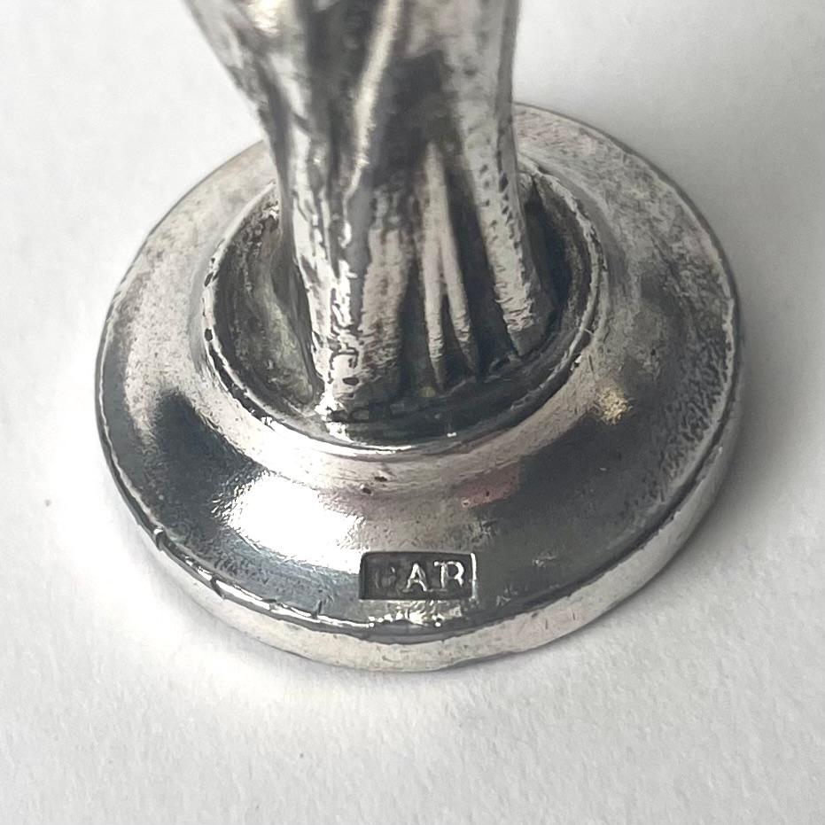 Swedish silver-plated Seal Stamp in Art Nouveau For Sale 1