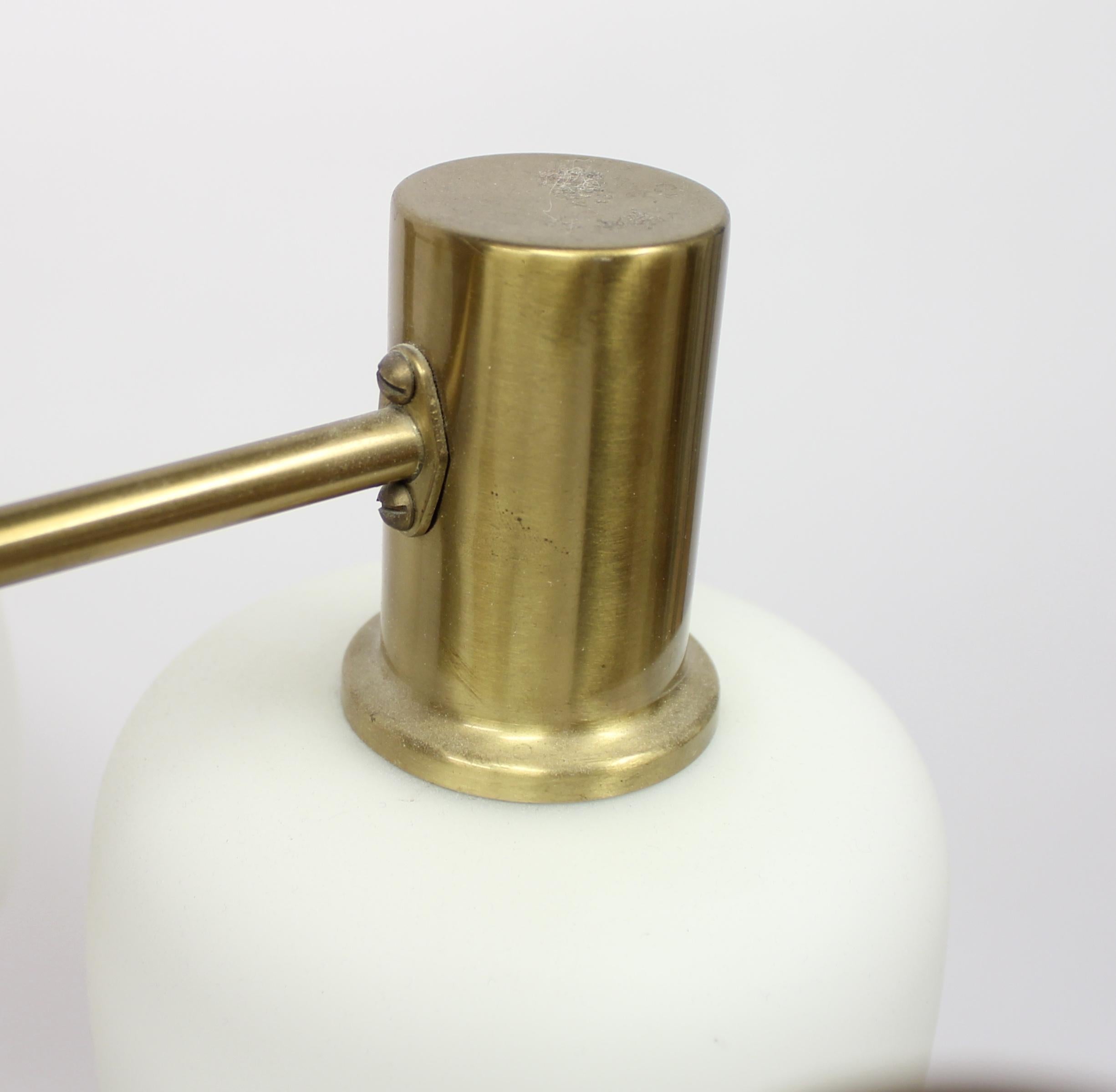 Swedish Six Light Brass ASEA Ceiling Light, 1950s 6