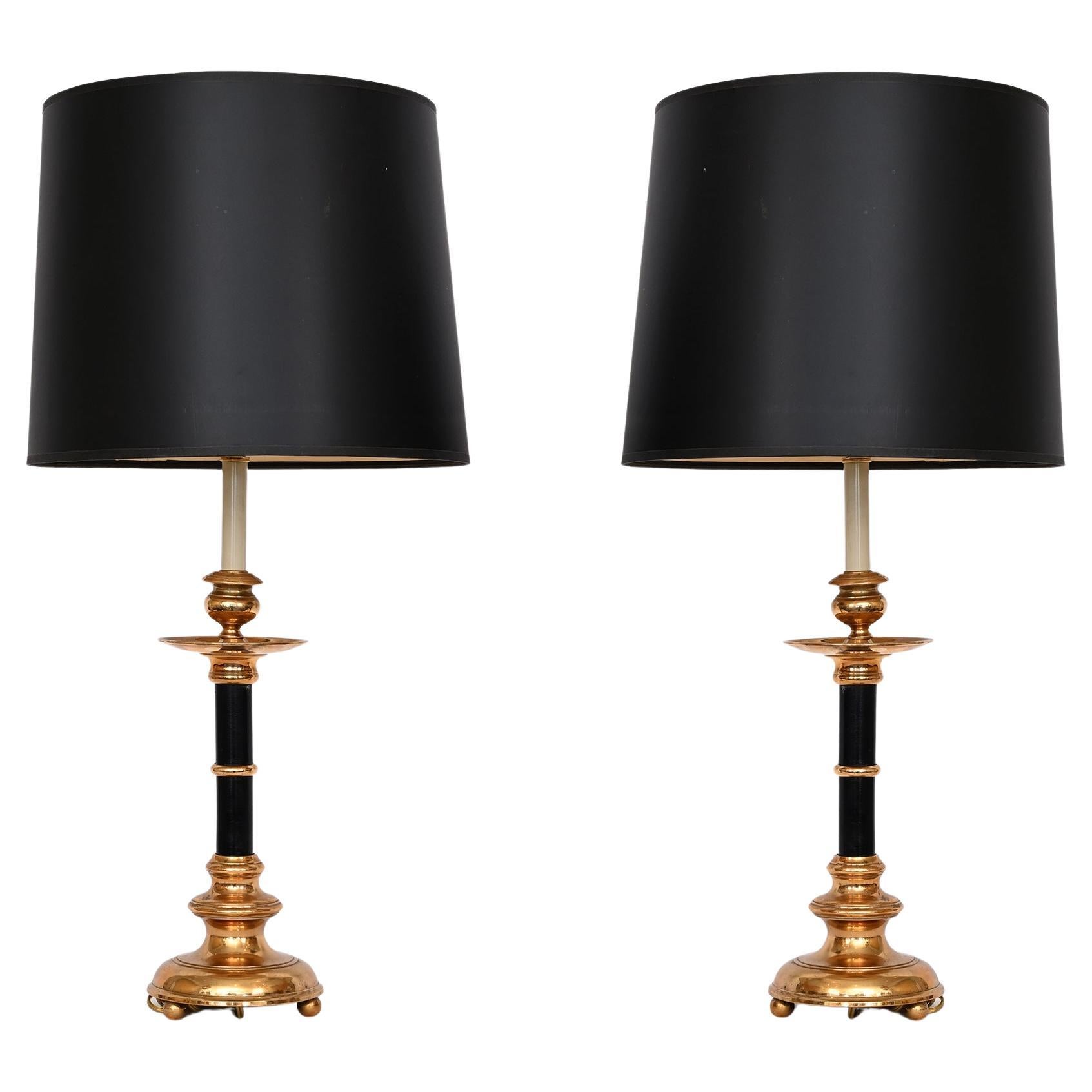 Chandeliers suédois Skultuna en laiton en vente