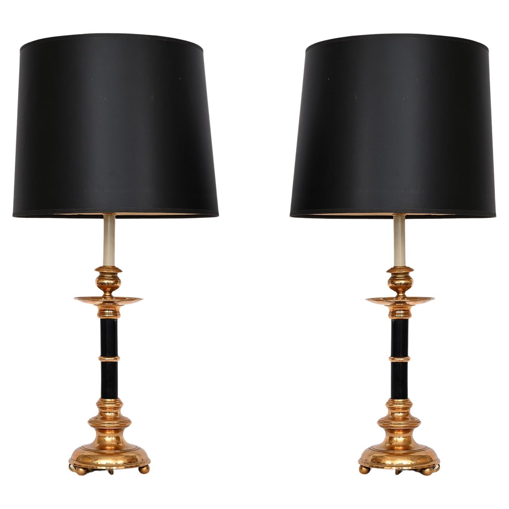 Swedish Skultuna Brass Candlesticks