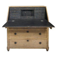 Swedish Slant Front Writing Desk in Original Paint